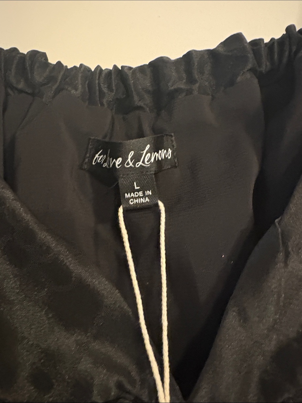 For Love And Lemons Black Mini Bubble Dress with Pink & Gold Embroidered Flowers - Picture 2 of 7